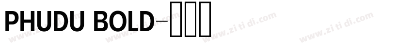 Phudu Bold字体转换